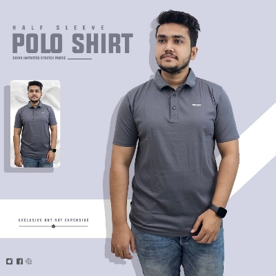 Buy China Stretch Half Sleeve Polo Shirt at Best Price In Bangladesh