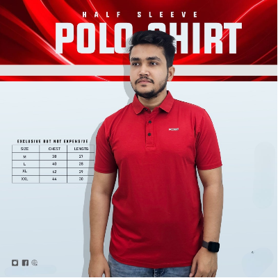 Buy China Stretch Half Sleeve Polo Shirt at Best Price In Bangladesh