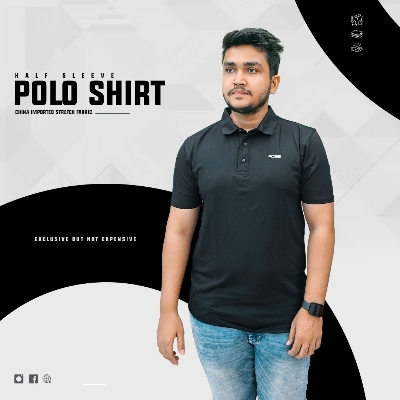 Buy China Stretch Half Sleeve Polo Shirt at Best Price In Bangladesh