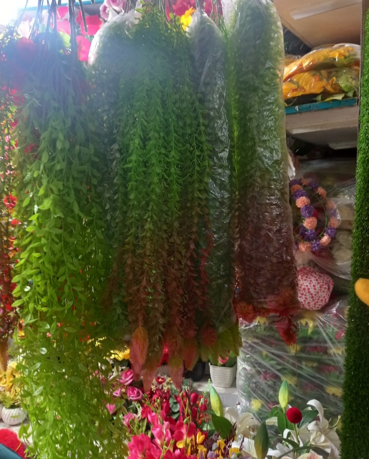 Buy    Artificial Lota or creeper 1 pieces green red mix colour with hanger free unique model for room and wall decorations    at Best Prices in Bangladesh