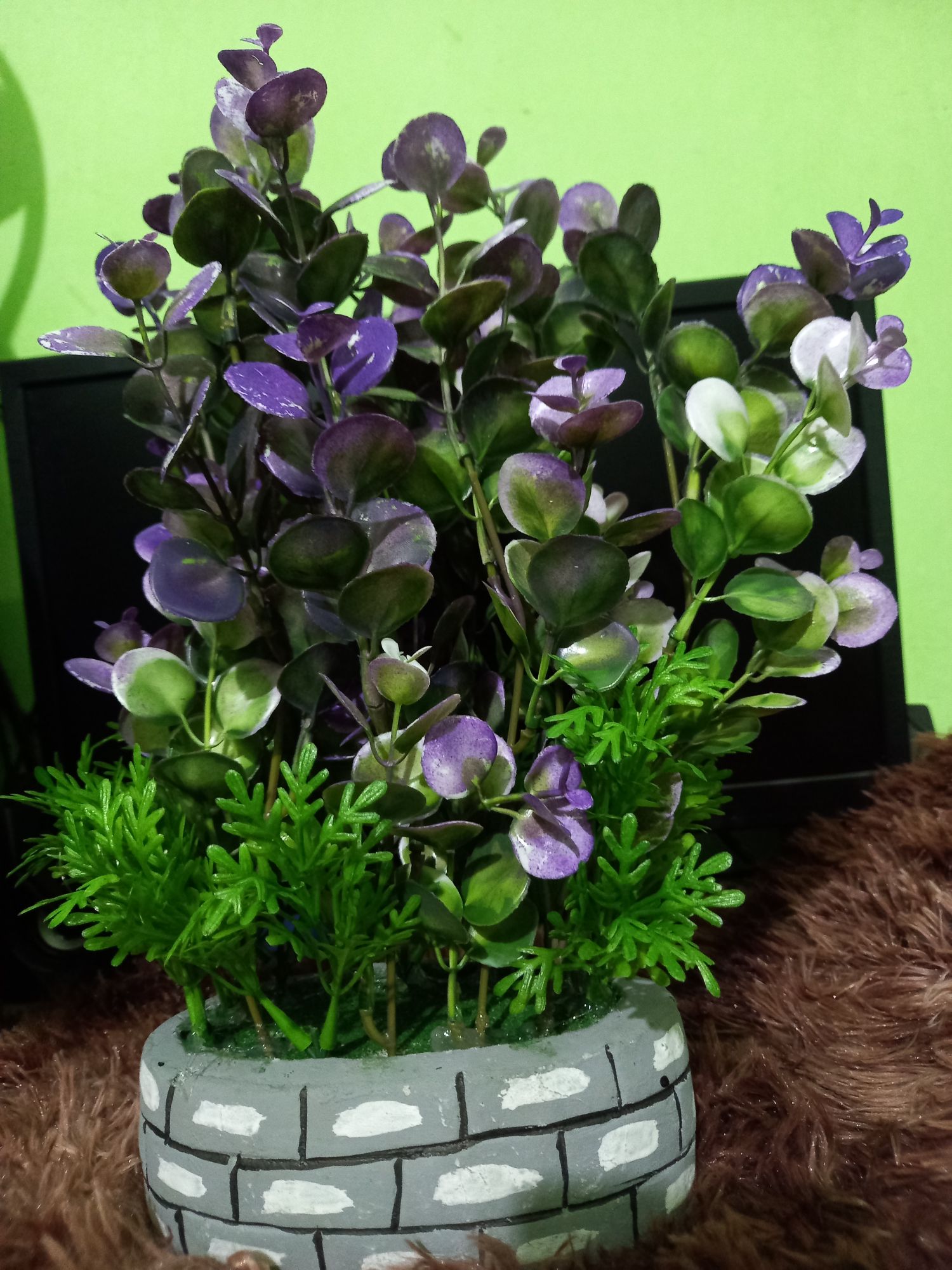 Buy   Artifical Flower Purple white Mosaic Mix Colour Orchid For Decor item   at Best Prices in Bangladesh