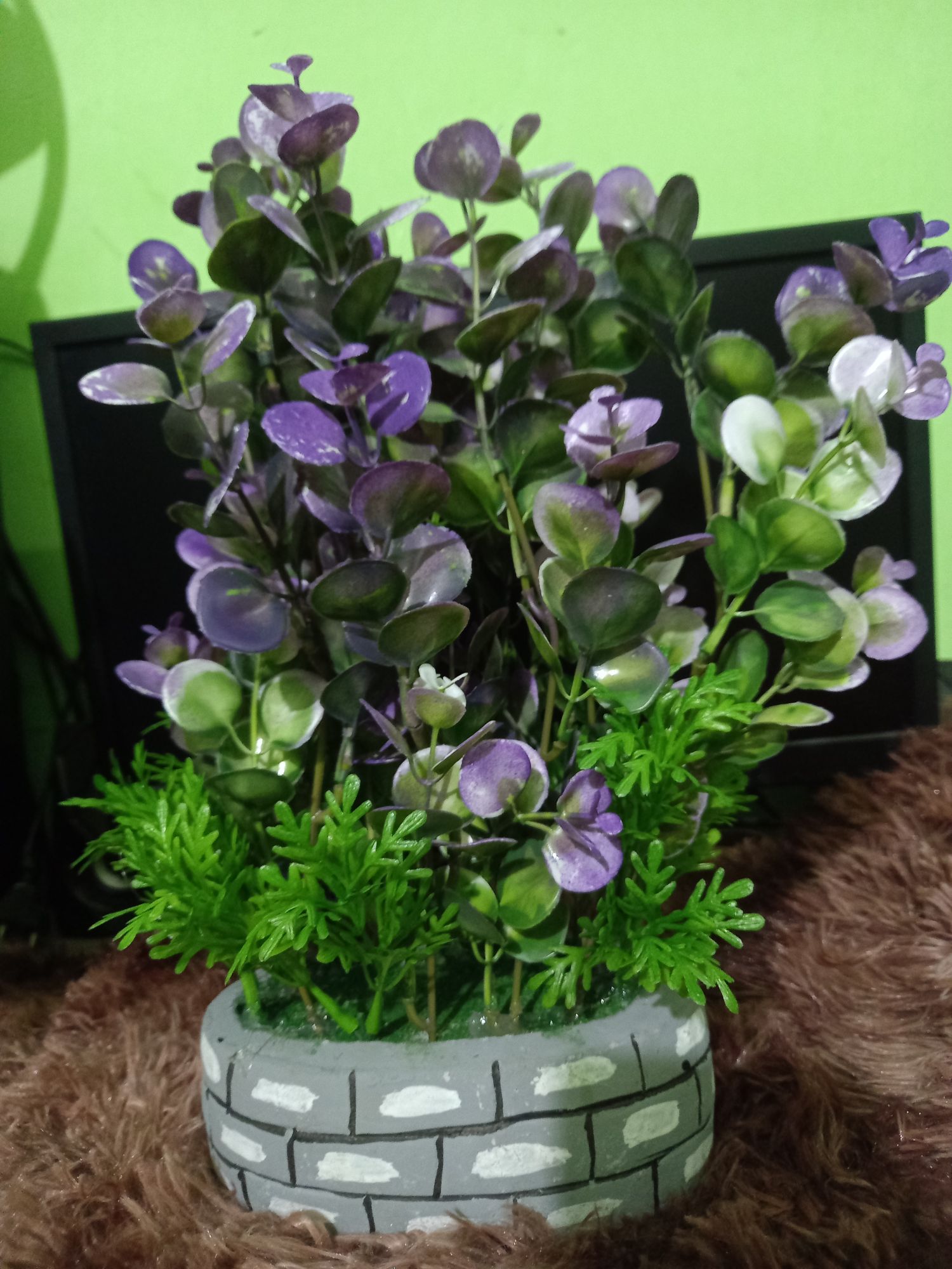 Buy   Artifical Flower Purple white Mosaic Mix Colour Orchid For Decor item   at Best Prices in Bangladesh