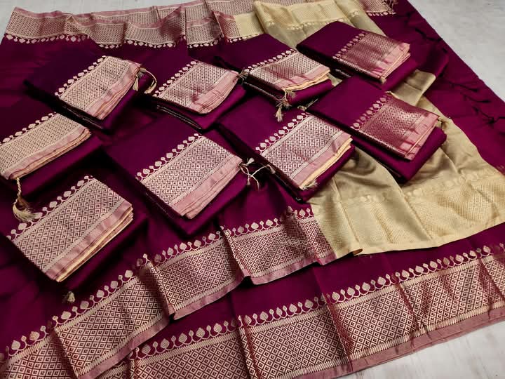 Buy SoftSilk Nakshi Pair Saree   at Best Price In Bangladesh