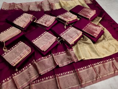 Buy SoftSilk Nakshi Pair Saree   at Best Price In Bangladesh