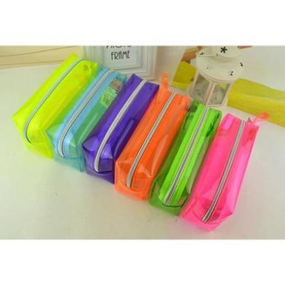 Buy colorful-candy-clear-pencil-bags-transparent-plastic-pen-case-box-cosmetic-makeup-zipper-bag-pouch-school-office-supply-bags at Best Prices in Bangladesh