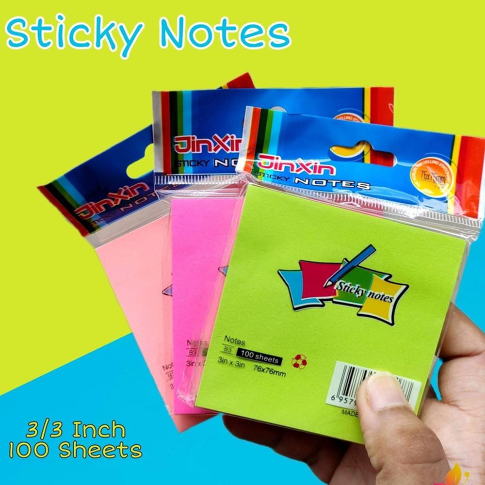 Buy jinxin-sticky-note-3-x-3-inch-100-pcs-square at Best Prices in Bangladesh