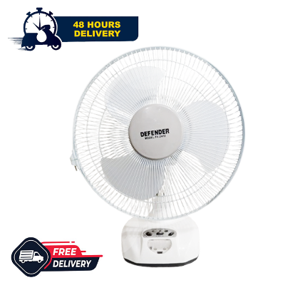 Buy Defender KN-2912 Rechargeable Fan AC/DC with LED Multi-Function 12" White Online at Best Price in Bangladesh 