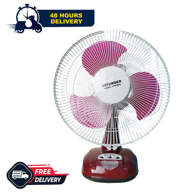 Buy Defender KN-2912 Rechargeable Fan AC/DC with LED Multi-Function 12" Maroon   Online at Best Price in Bangladesh 