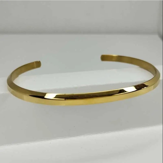 Picture of 3mm Free Size Cuff Bracelet – Golden