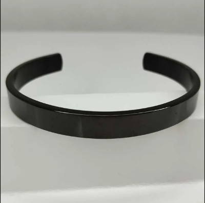 Picture of Stainless Steel Heavy Cuff Bracelet-Black