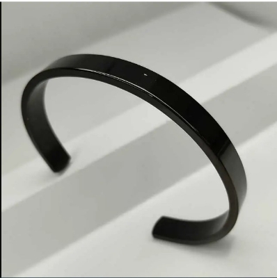 Picture of Stainless Steel Heavy Cuff Bracelet-Black