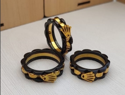 Picture of Stylish men's stainless steel finger ring