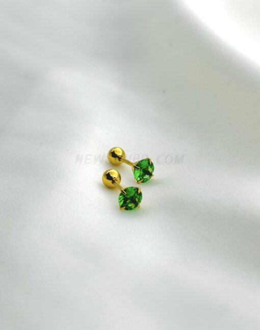 Picture of Men's stainless steel zircon earrings