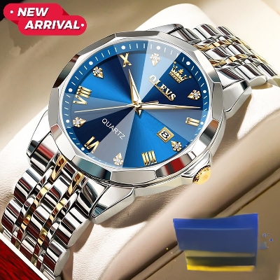 Buy Only Date New Exclusive Design Quartz Watch for Men - Nevy Blue at Best Price In Bangladesh