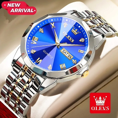 Buy OLEVS 9931G New Exclusive Design Quartz Watch for Men - Royal Blue  at Best Price In Bangladesh