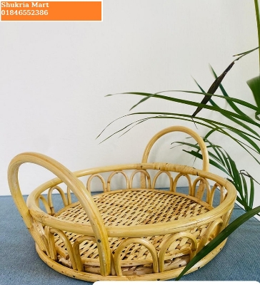 Picture of Rattan/Cane Designed Tray for Dining, Kitchen & Living Room