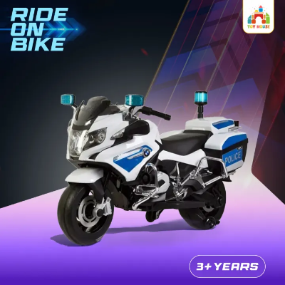 Buy বাচ্চাদের রিচার্জেবল ব্যাটারি পরিচালিত বড় আকারের মোটরসাইকেলের জন্য 12v bmw রাইড অন বাইক - baby car at Best Price In Bangladesh