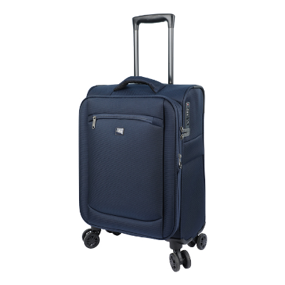 Buy Travello Soft Suitcase/Luggage 450D Jacquard RPET with PUX2 in waterproof 20" Gray  at Best Prices