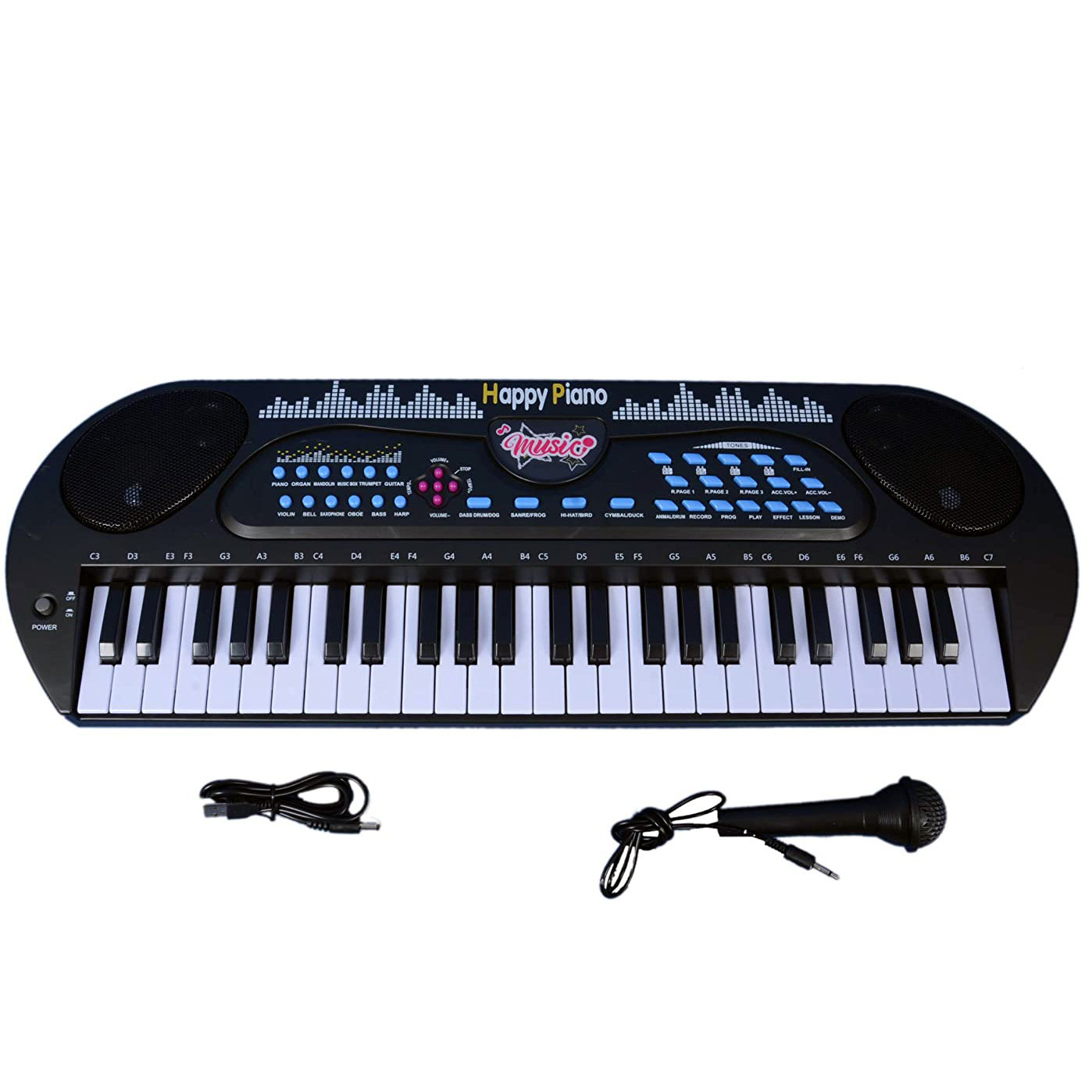 Buy 49 Keys Musical Keyboard Piano Toy with Microphone USB System Smooth & Real Tone at Best Price In Bangladesh
