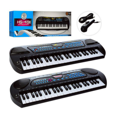 Buy 49 Keys Musical Keyboard Piano Toy with Microphone USB System Smooth & Real Tone at Best Price In Bangladesh