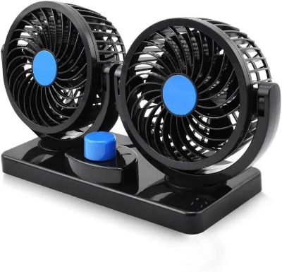 Buy  GDual Head 12V Car Fan Portable Vehicle Truck 360° Rotatable Auto Cooling Cooler at Best Price In Bangladesh