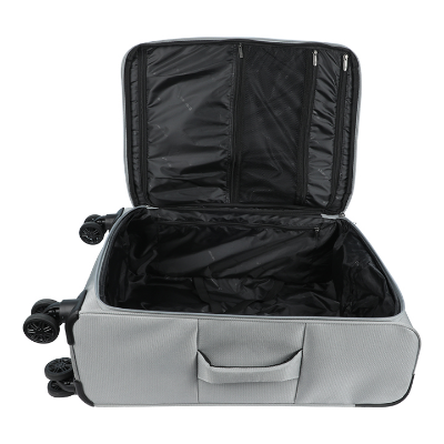 Picture of 28Inch Soft Suitcase/Luggage 450D Jacquard RPET with PUX2 in waterproof- Gray (Original Export)