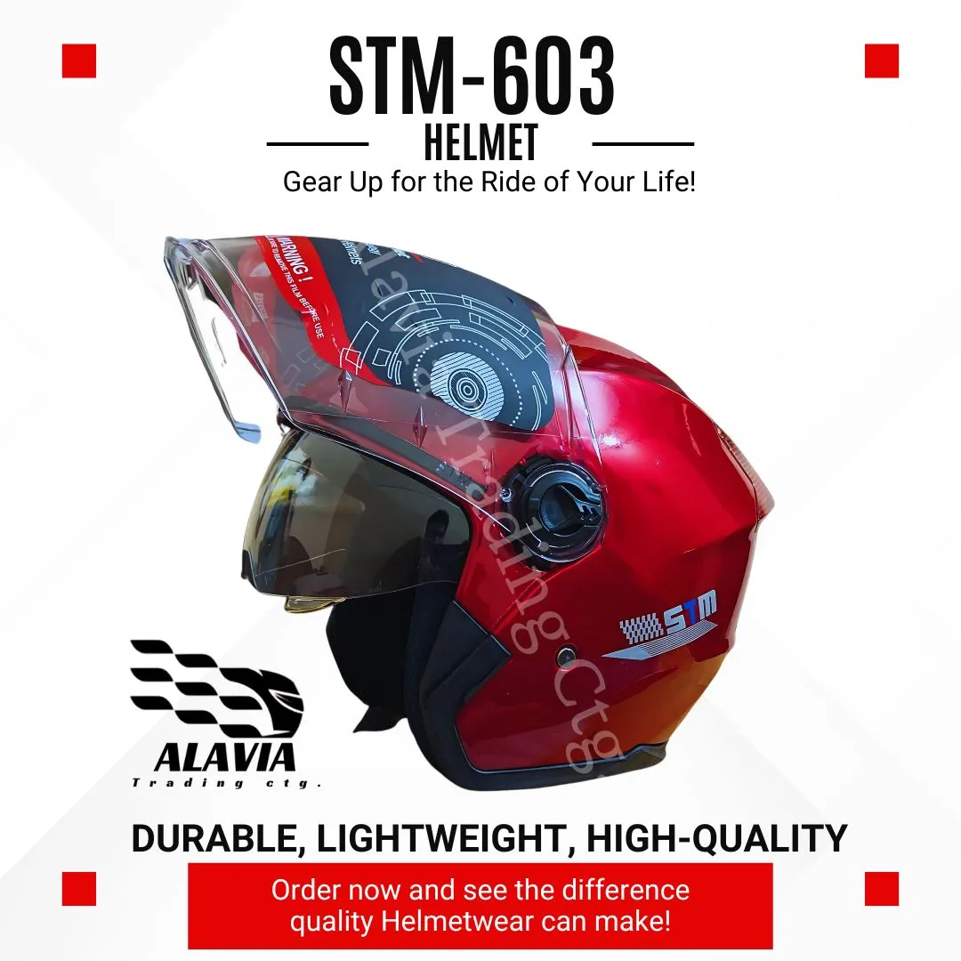 Buy STM Halfface Bike Helmet High-Quality for Men & Women –Black & Reat Best Prices in Bangladesh