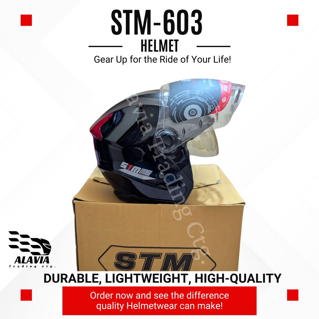 Buy STM Halfface Bike Helmet High-Quality for Men & Women –Black & Reat Best Prices in Bangladesh