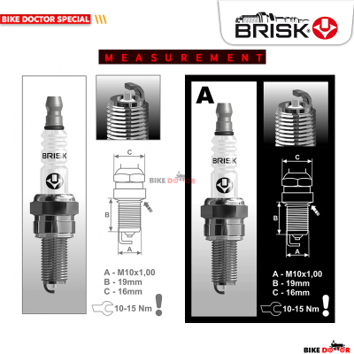 Buy BRISK SUPER RACING AR12C SPARK PLUG LONG THREAD for Motorcycle (Made in Czech Republic) 1 Piece  at Best Prices in Bangladesh