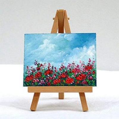 Buy  Eascan Art Mini Display Easel with Canvas Board 10x10 cm Pack Of 1  Online in Bangladesh at Best Prices 