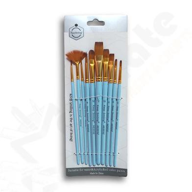 Buy Keep Smiling 10Pcs Paint Brushes Set Kit Artist Online in Bangladesh at Best Prices 