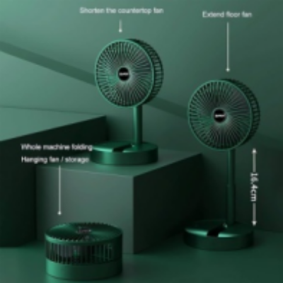 Buy Rechargeable Electric Fan Mini Foldable Telescopic Fan Low Noise Portable Folding Telescopic Small Desktop Fan Online at Best Price