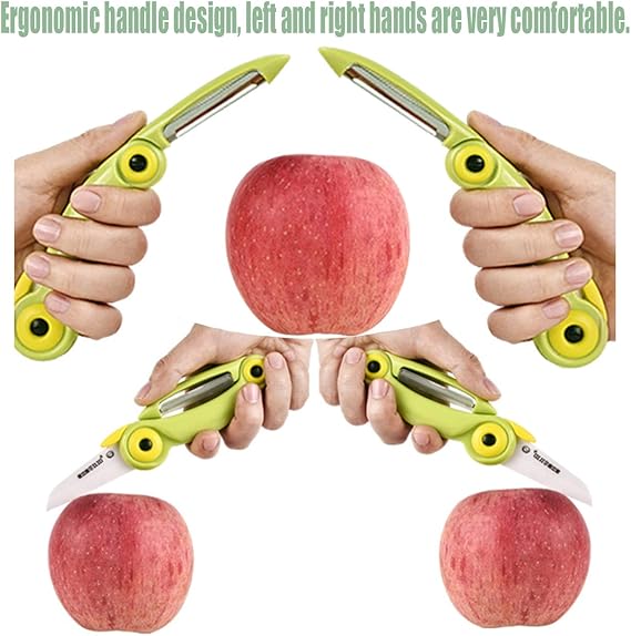 Picture of 1 Pcs Portable Mini Fruit Knife Stainless Steel Peel Knives Pocket Fold Picnic Fruit Cutter Bird Pattern Vegetable Kitchen Tool