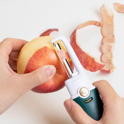 Picture of 2n1 Fruit Knife Dormitory Student Peeler And Peeler Household Portable Multi-Function Two Ln One Apple Peeler Accessories