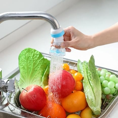 Picture of 360 Rotation Kitchen Sink Faucet Extender Spouts Sprayers Shower Tap Water Purifier Nozzle Purifier Bubbler Water Saving Filter