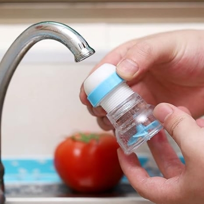 Picture of 360 Rotation Kitchen Sink Faucet Extender Spouts Sprayers Shower Tap Water Purifier Nozzle Purifier Bubbler Water Saving Filter