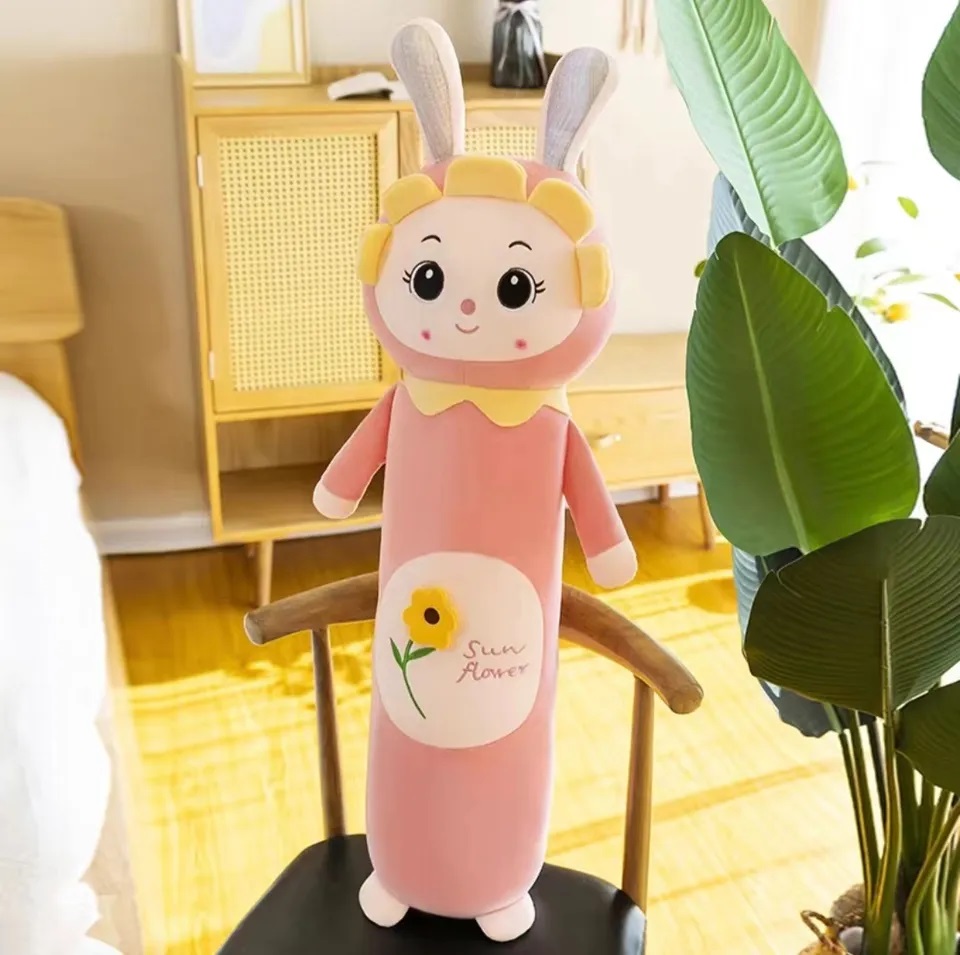 Picture of Sunflower pillow plush toy strip removable and washable children's big doll sleeping Long Pillow