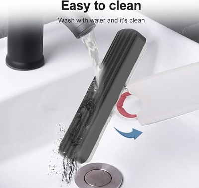 Picture of Portable Mini Mop, Multifunctional Self-Squeeze Mini Mop Hands-Free Mop,Lazy Mini Mop Bathroom Strong Absorbent Mop,Cleaning Mop for Kitchens Bathroom Tableware Desktop Car Glass