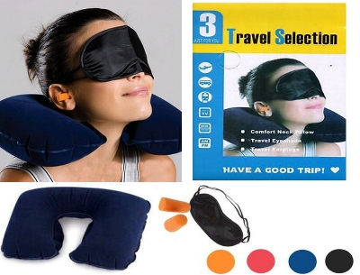 Picture of Travel Selection 3 in 1 With Neck Pillow Eye Mask & Earplug