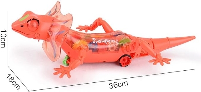 Picture of Lizard Toy, Battery Operated Robot Lizard Toy, Anti-collision, No deformation, Orange