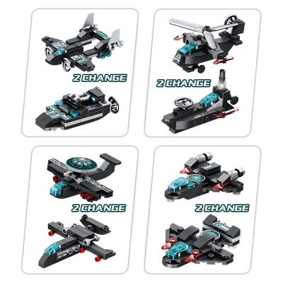 Picture of Preschool educational stem toy 577 pcs DIY super pioneer robot block 12 in 1 building blocks toy for kids