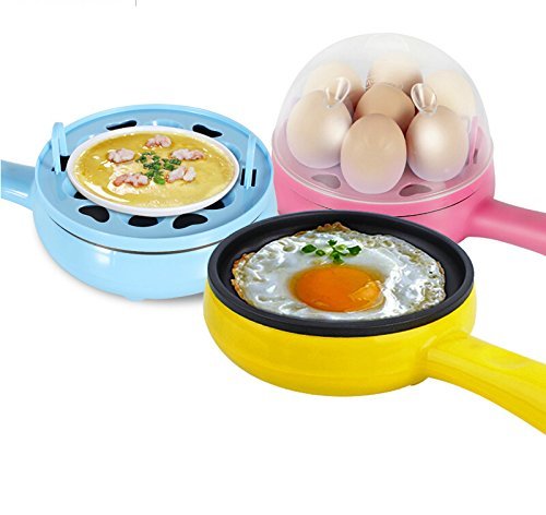 Picture of egg boiler Multifunction household mini egg omelette Pancakes Electric Fried Steak Frying Pan Non-Stick Boiled eggs boiler steamer Shut Off