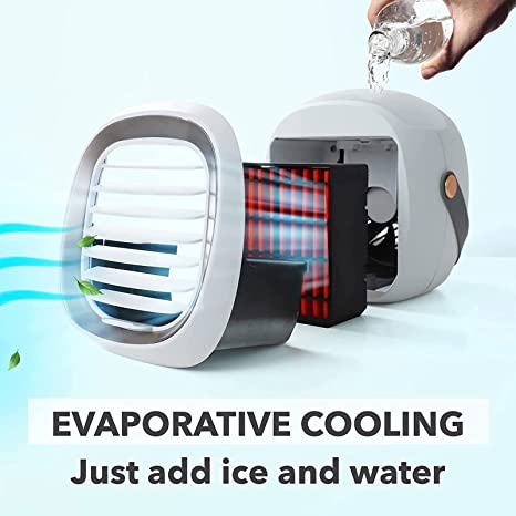 Picture of Air Cooler USB  Desktop Portable Refrigeration Humidification Night Light Air Conditioning Fan