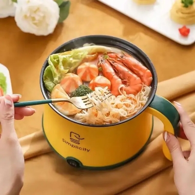 Picture of Mini Electric Pots Rice Cooker Non-Stick Cooking Machine Steam Double Layer Hot Pot Multicooker Electric Cookers Household