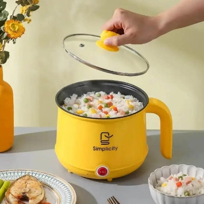 Picture of Mini Electric Pots Rice Cooker Non-Stick Cooking Machine Steam Double Layer Hot Pot Multicooker Electric Cookers Household