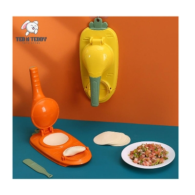 Picture of 2 in 1 Plastic Manual Dumpling Momo Maker Molds Dough Dumpling Press Tool Chinese Jiaozi Mold Cooking Wrapper Dumpling Maker Kitchen Tools