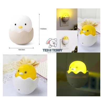 Picture of EU Plug Duck Mushroom Wall Socket Light-Control Sensor LED Night Light Bedroom lamp