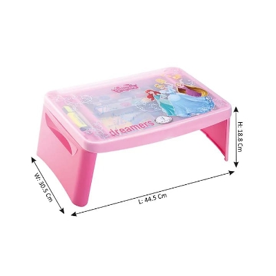 Picture of Folding Lap Desk, Laptop Desk, Breakfast Table, Bed Table, Serving Tray - The lapdesk Contains Extra Storage Space and dividers & Folds Very Easy, Great for Kids, Adults, Boys, Girls