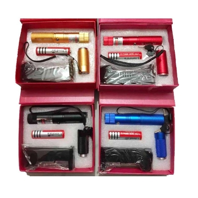 Picture of Laser Pointer Light Rechargeable Green Adjustable Burn Match Light goes up to the plane