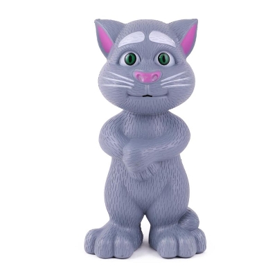 Picture of Talking Tom Toys With 10 Songs, Animal & Touch Sound With Reply Talk Back For Kids Gray